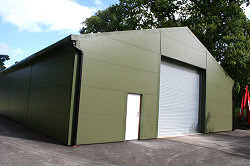 New build, helicopter hangar, Hampshire 