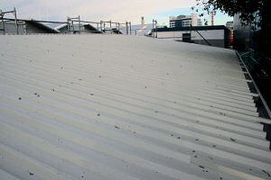 Insulation upgrade and overroof and overclad of workshop. 