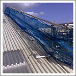 Anchorguard rail with debris net