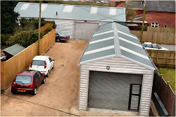 Overroof and reclad for Bursledon Motors Durley Southampton