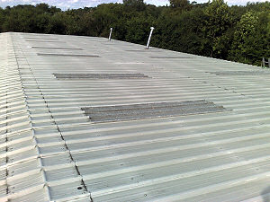 Orion Alloys, Harlow, Essex warehouse rooflight replacement.