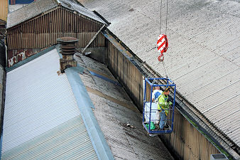 Roof debris clearance 