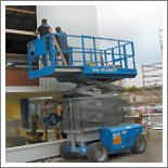 Scissor Lift With Sliding Table