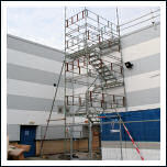 Temporary staircase tower